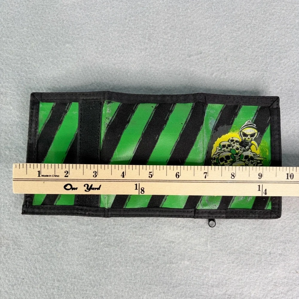 Blind Skateboard Wallet Skeleton Grim Reaper Vintage 90s Rare Trifold Grunge